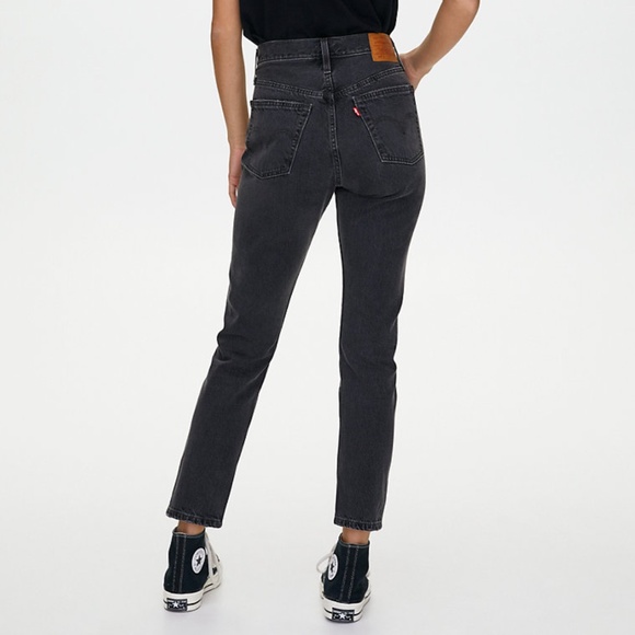 Levi's 501 High Rise Skinny Jeans Black Mail NWT - Picture 4 of 12